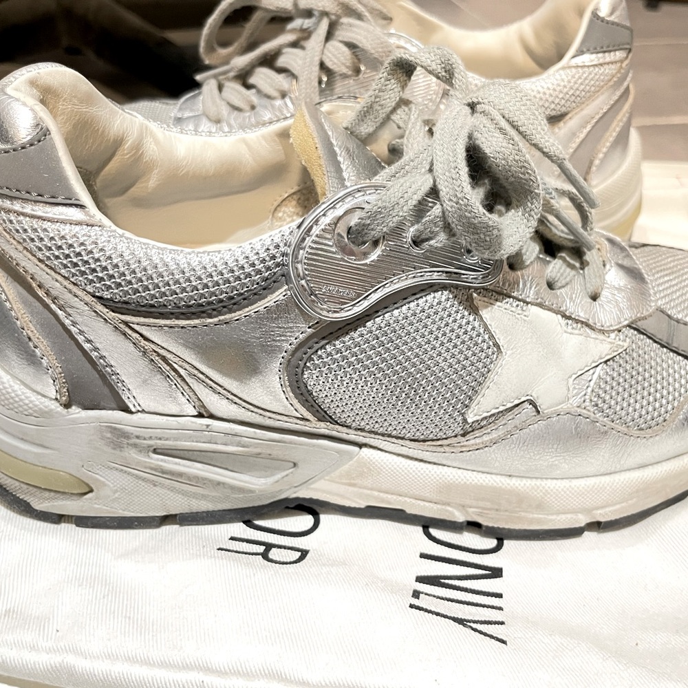 Gold Goose (GGDB) - Silver Dad Star Sneakers (Women 36) - w. original dust bags